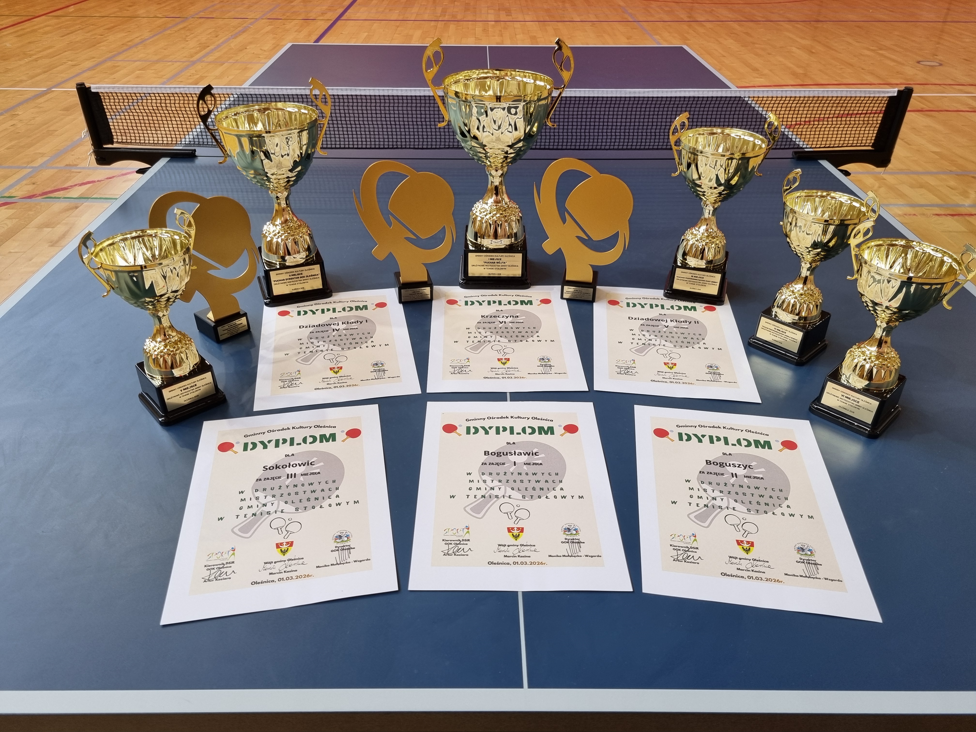 Mistrzostwa Gminy Oleśnica w tenisie stołowym - finał indywidualny