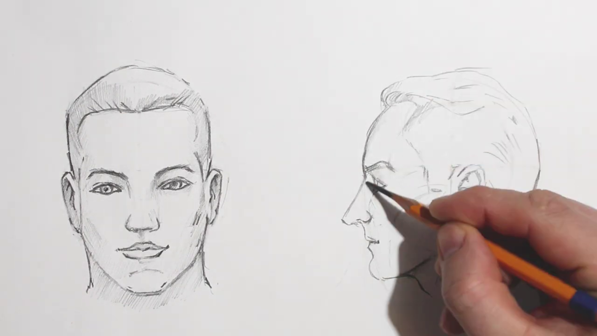 Lekcja rysunku (15) - rysunek głowy