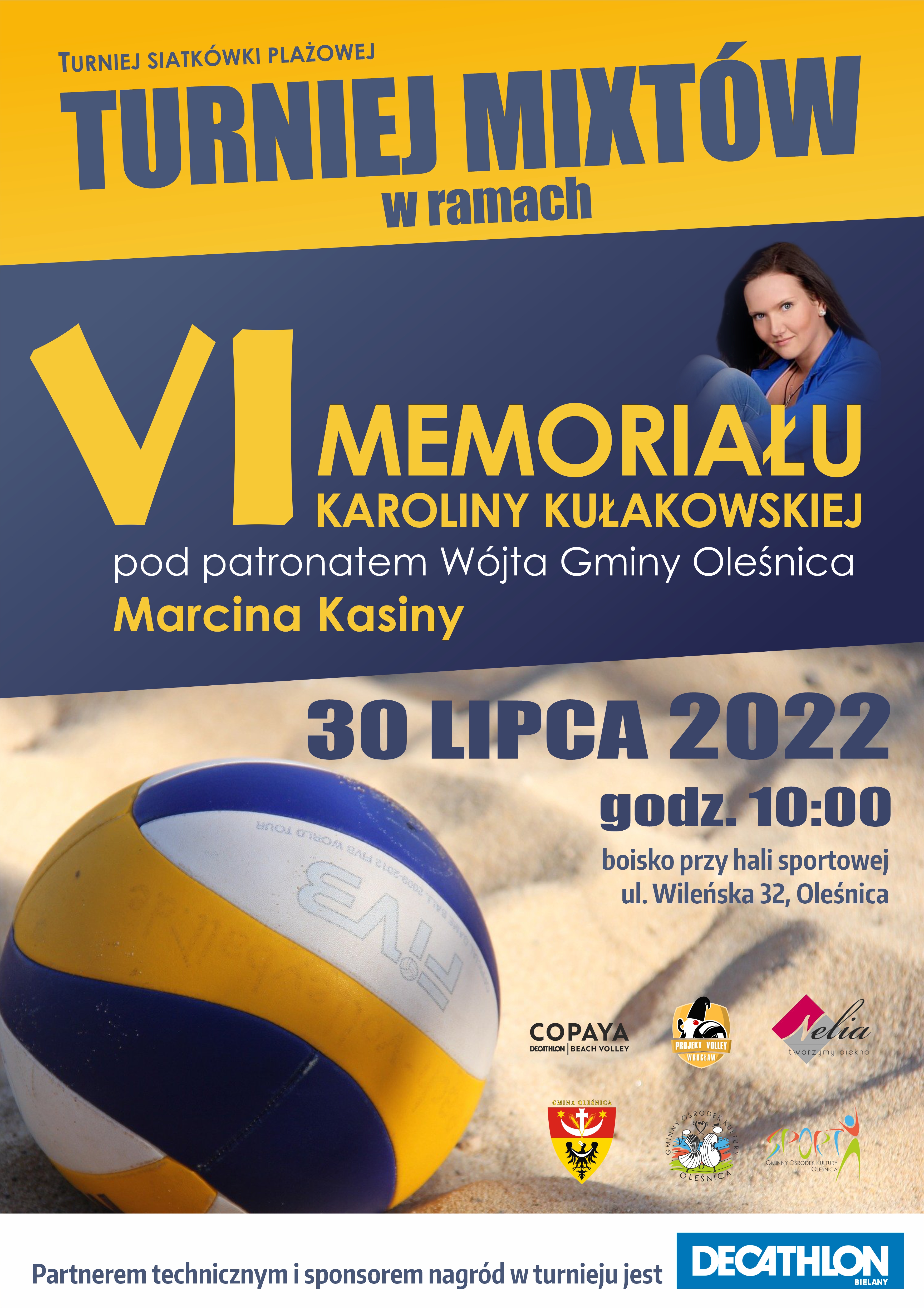 VI Memoriał Karoliny Kułakowskiej - turniej piłki plażowej