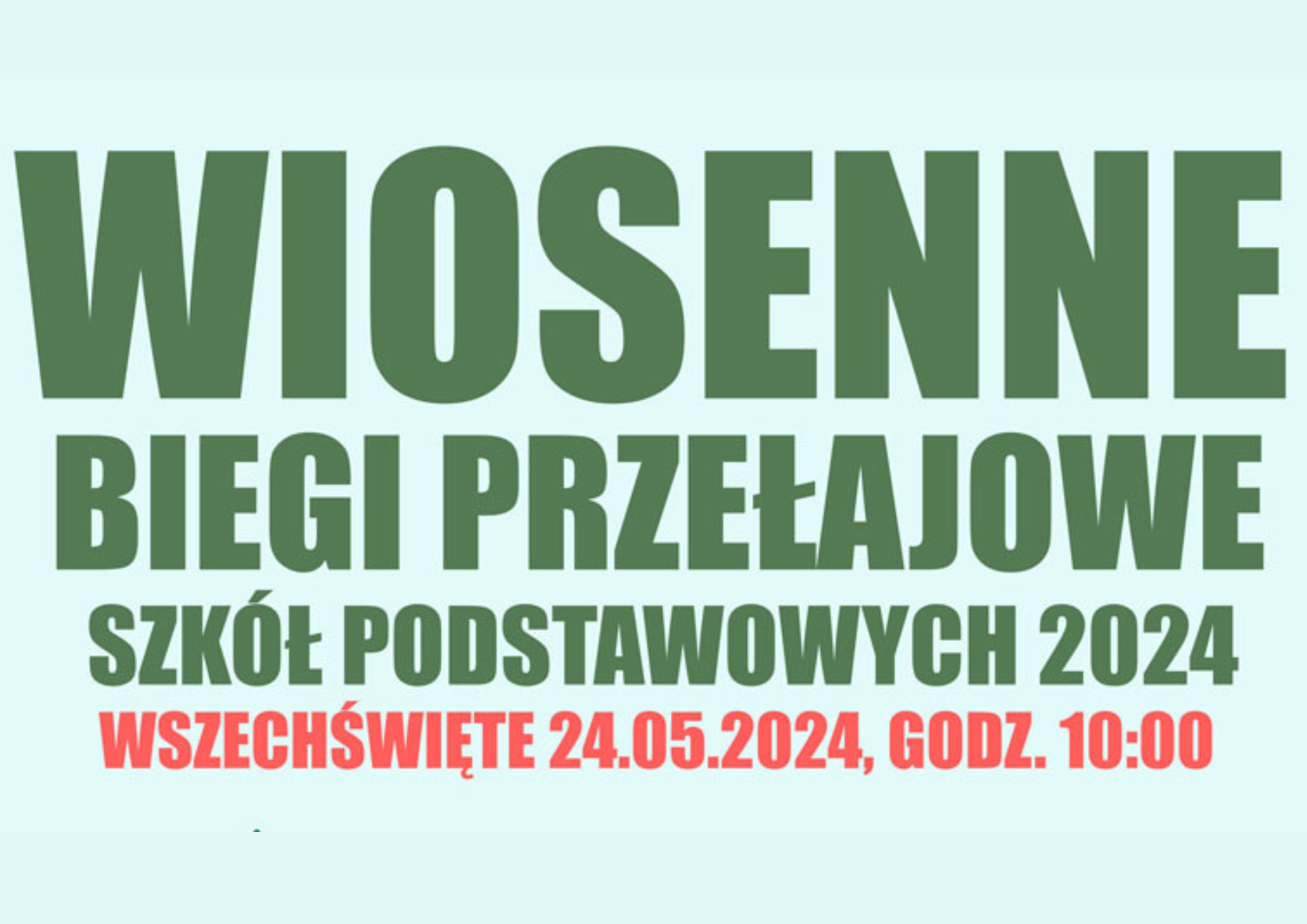 Wiosenne gminne biegi przełajowe 2024