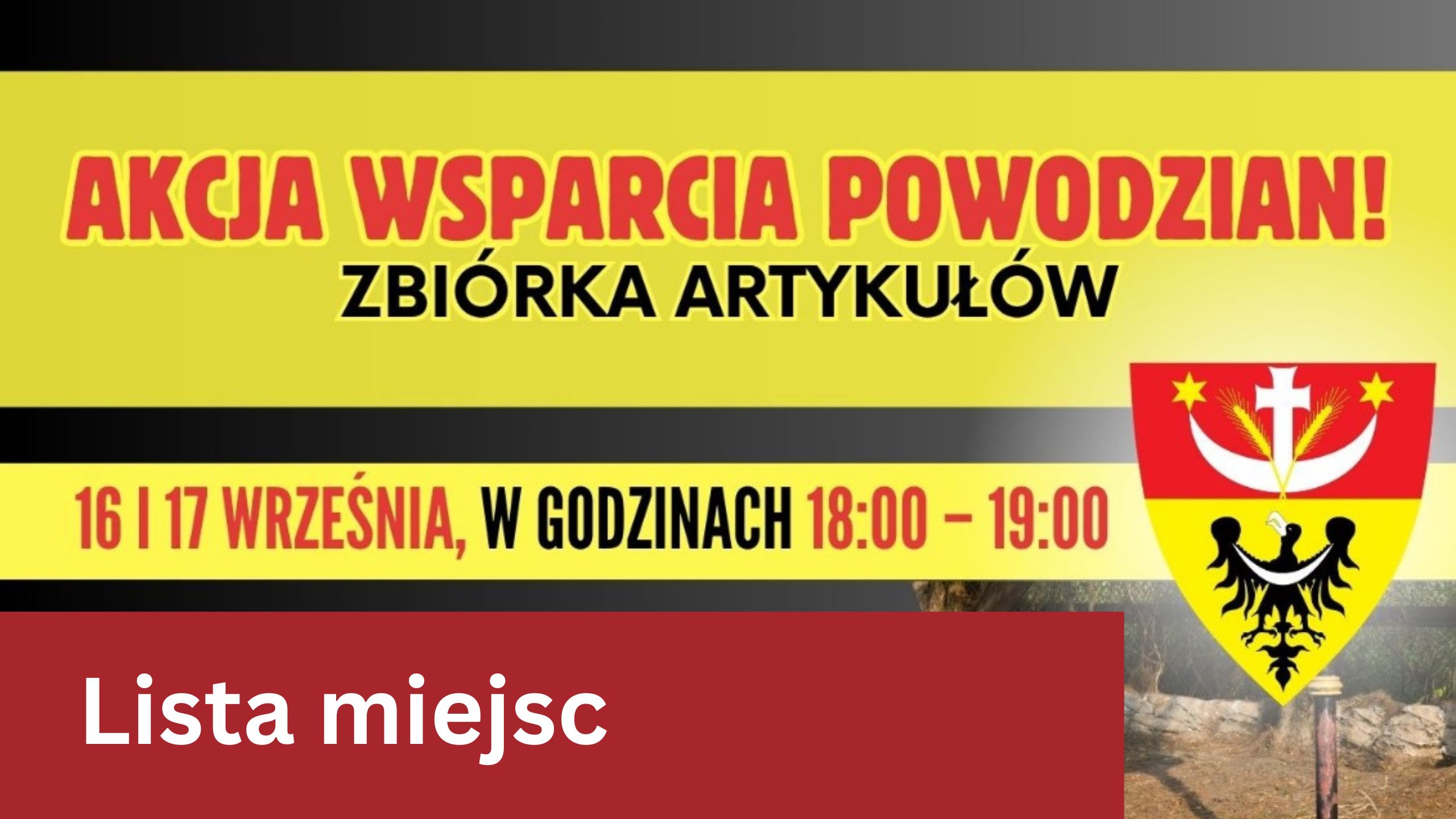 Akcja wsparcia powodzian!