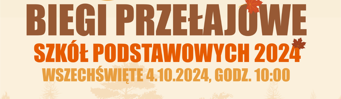 Jesienne gminne biegi przełajowe 2024